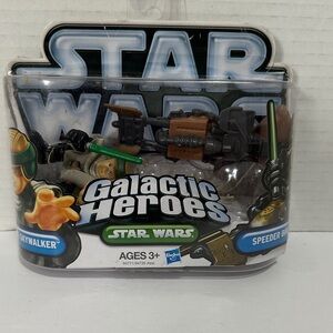 Hasbro Star Wars Galactic Heroes Speeder Bike - Luke Skywalker